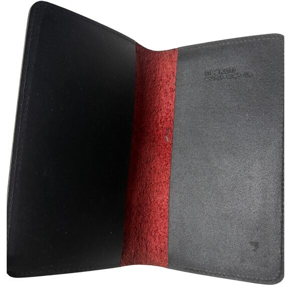 Oberon Design Red Hand Tooled Leather Celtic Knot Wallet Passport Made USA EUC - Picture 6 of 6